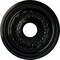 Ekena Millwork Galway Ceiling Medallion (Fits Canopies up to 3 1/4"), 15 3/4"OD x 3 1/4"ID x 1"P, Black Pearl CM15GABPS - alternate 1